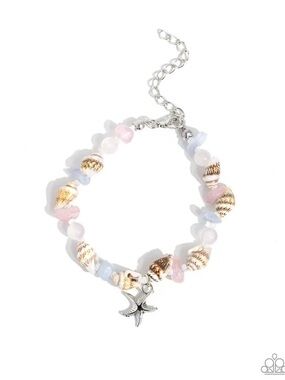 Sand-sational Statement Pink Bracelet